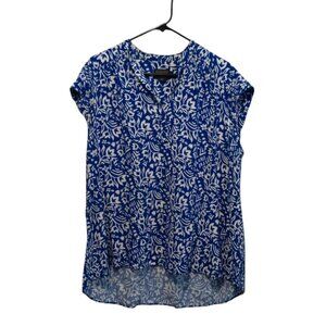 Pendleton Women’s Floral V-Neck Hi-Low Sleeveless Blouse Size Medium